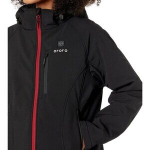 ORORO Classic Heated Jacket (Black with Red Zipper) SIZE SMALL